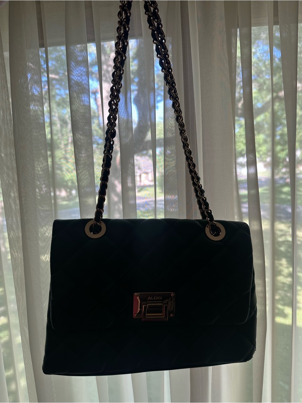 Aldo Quilted Handbag - Green - Picture 2 of 7